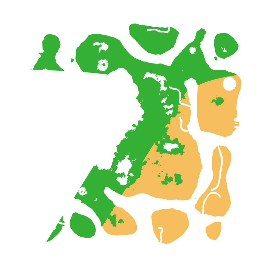 Biome Rust Map: Procedural Map, Size: 3500, Seed: 622496