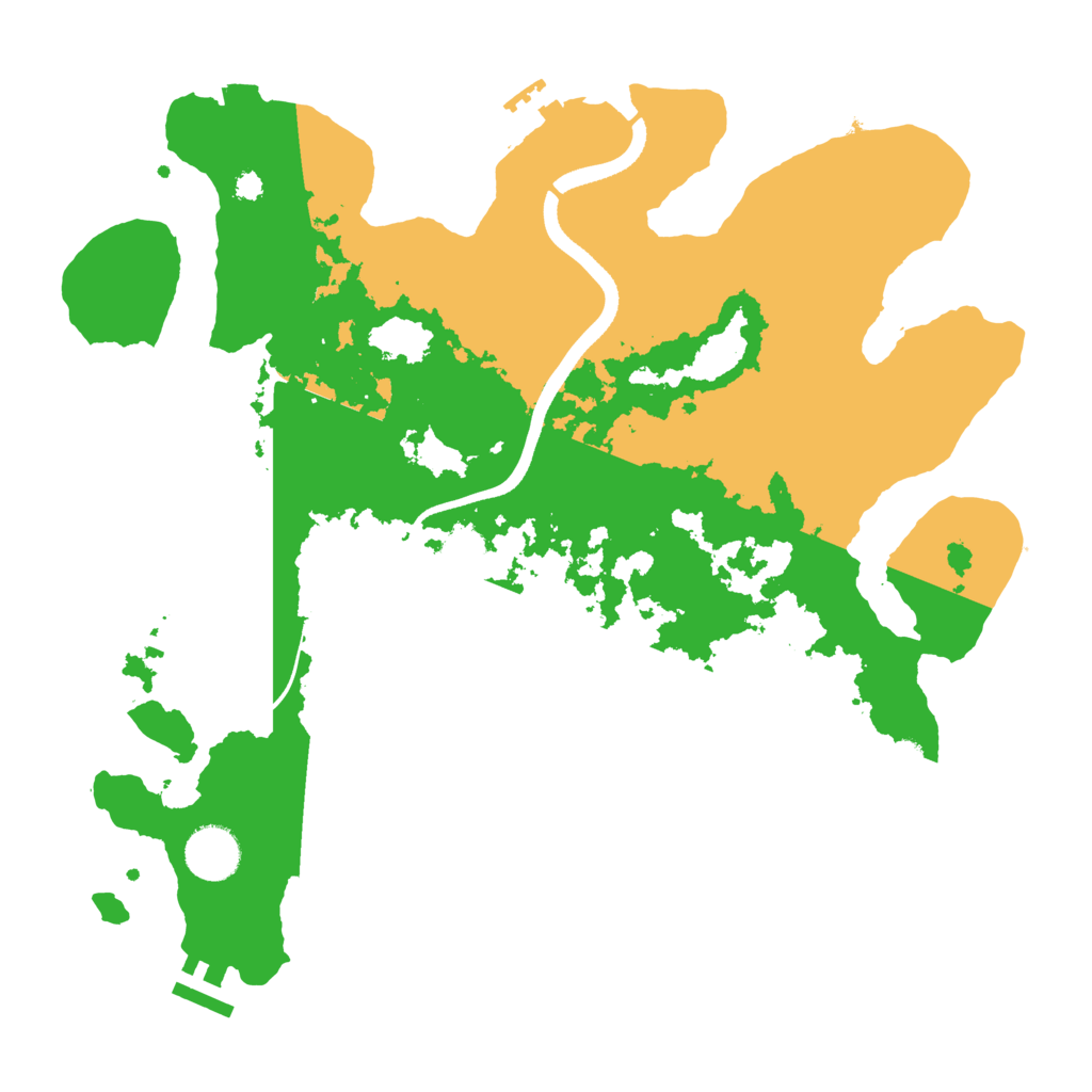 Biome Rust Map: Procedural Map, Size: 3500, Seed: 636406