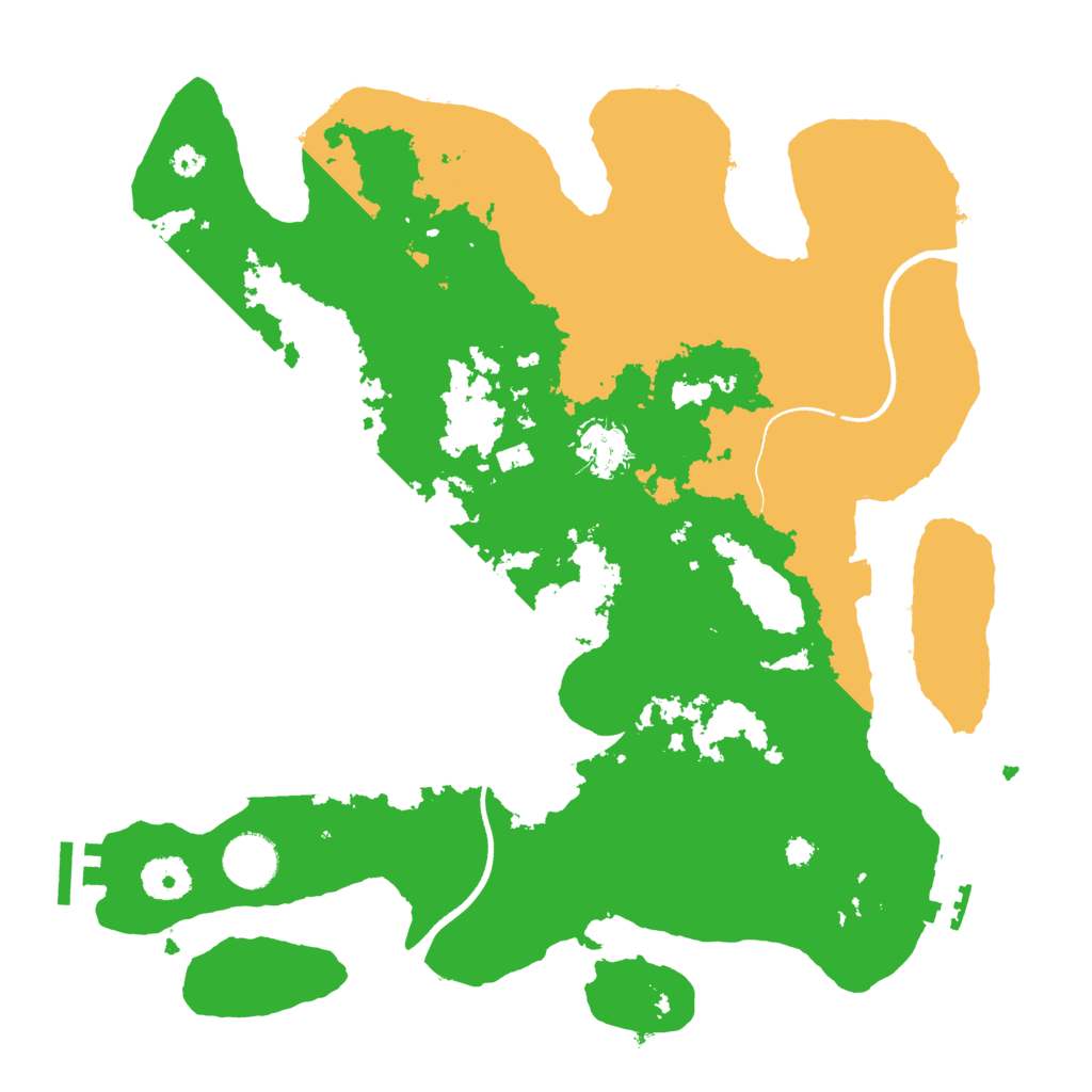 Biome Rust Map: Procedural Map, Size: 3500, Seed: 367998859