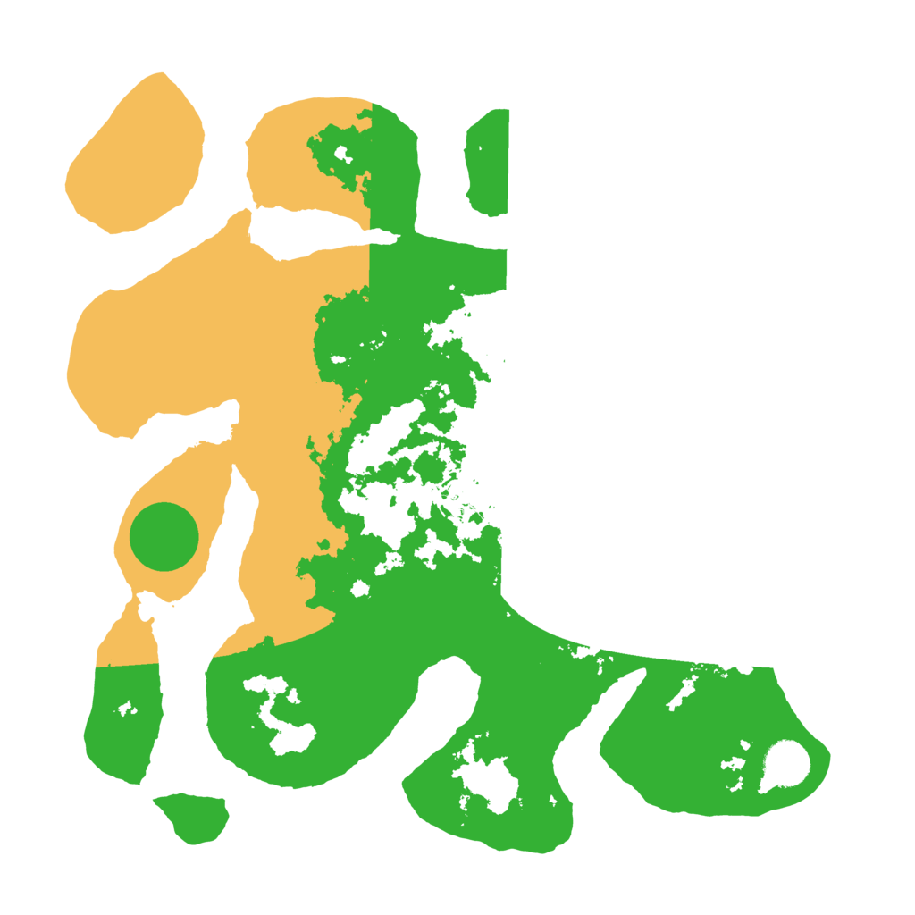 Biome Rust Map: Barren, Size: 3500, Seed: 4528753