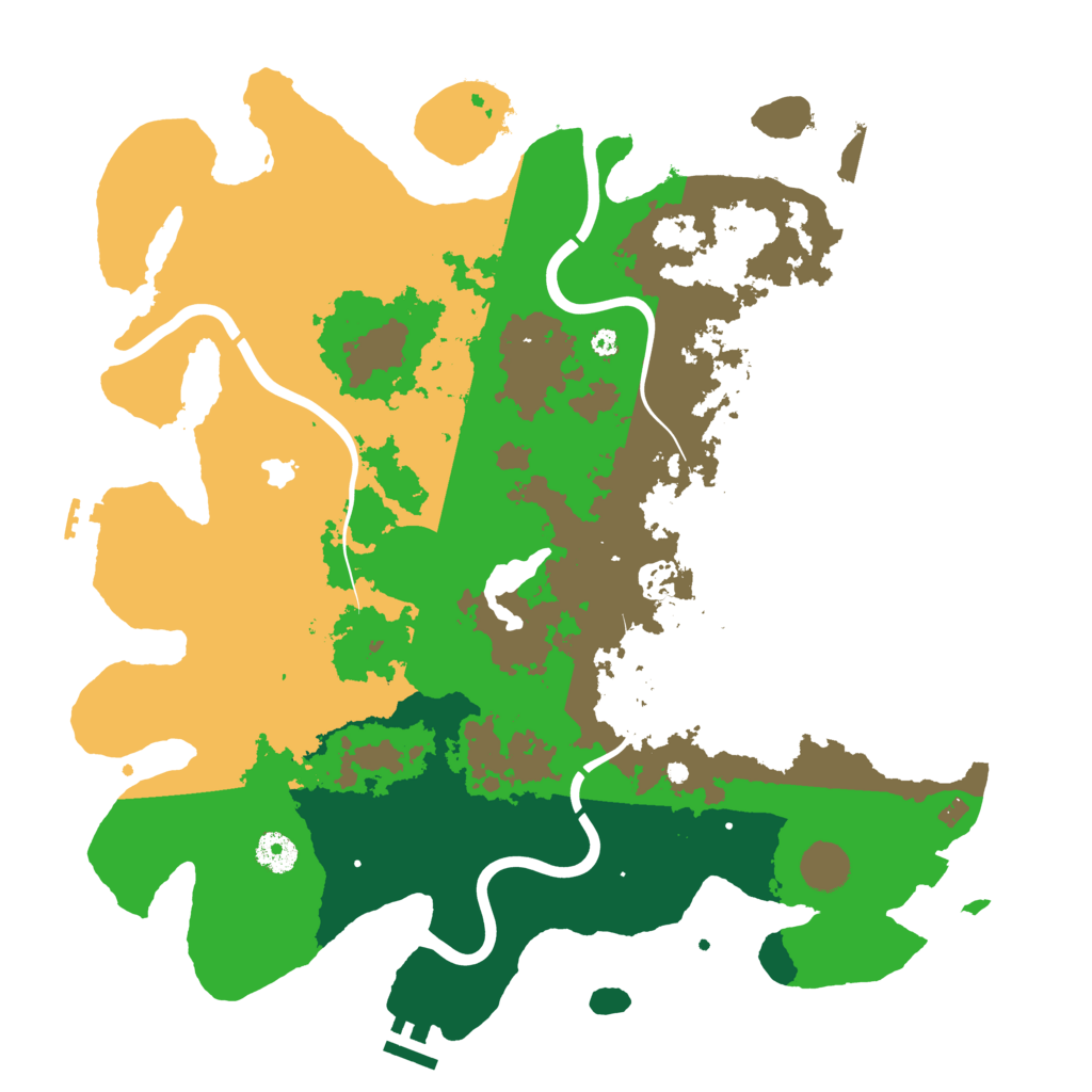 Biome Rust Map: Procedural Map, Size: 4000, Seed: 1714991