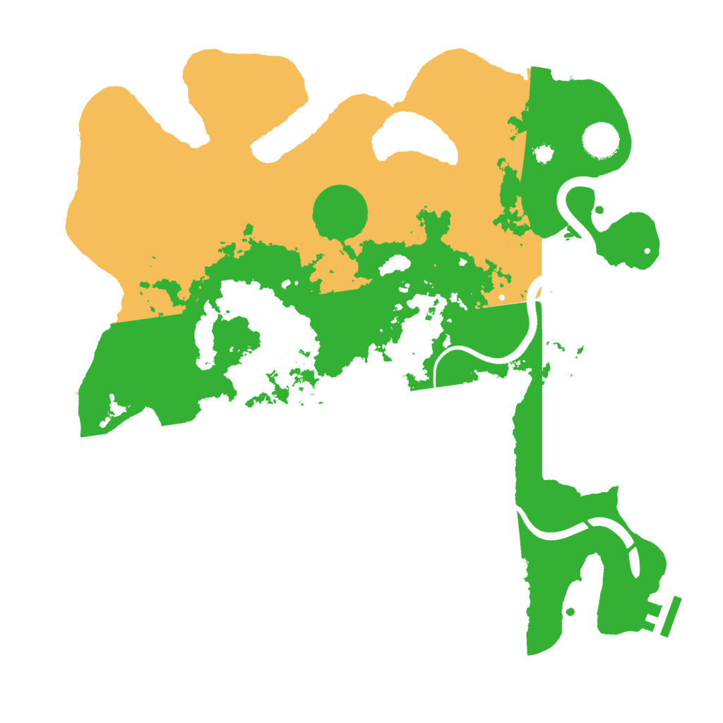 Biome Rust Map: Procedural Map, Size: 3500, Seed: 1978022