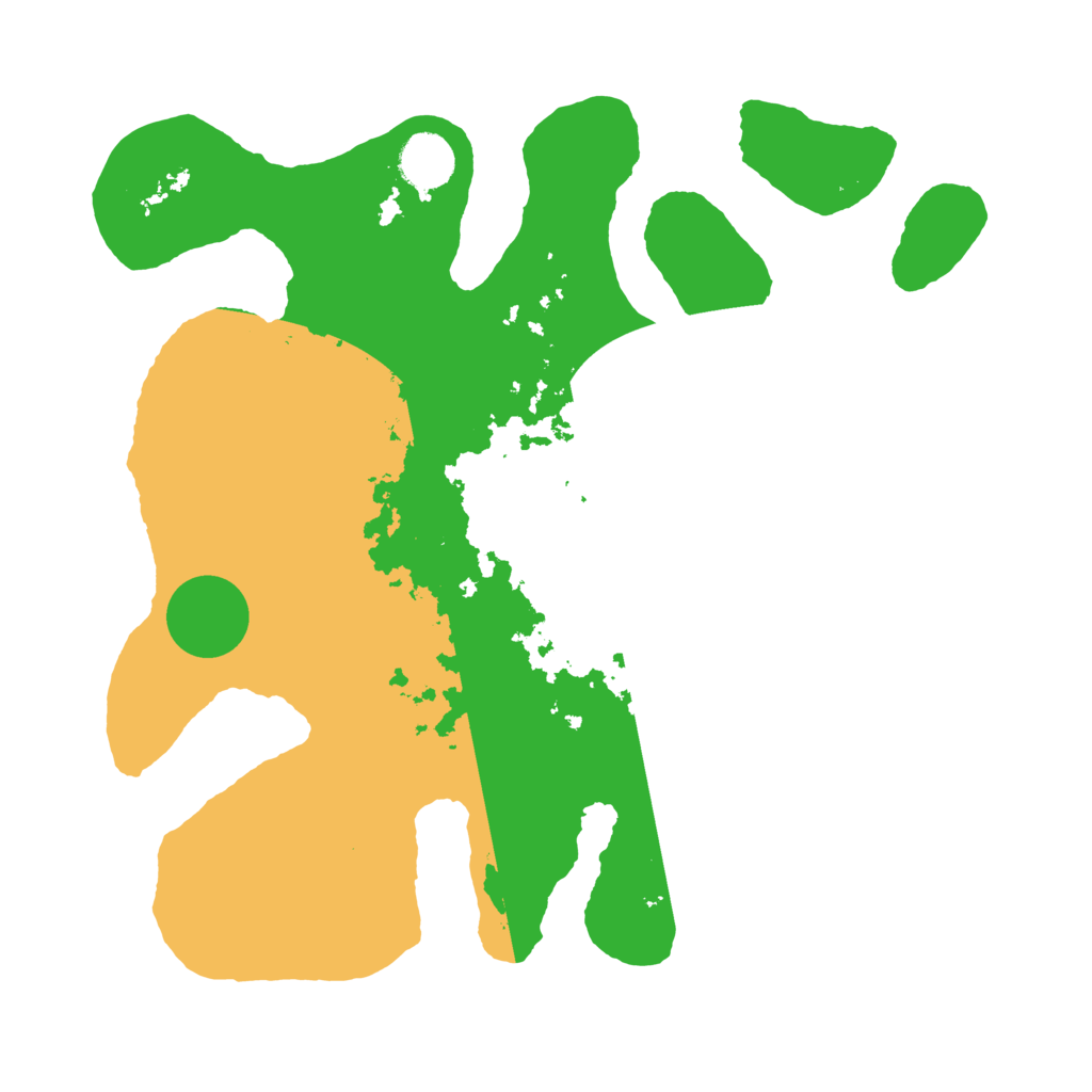 Biome Rust Map: Barren, Size: 3500, Seed: 434693