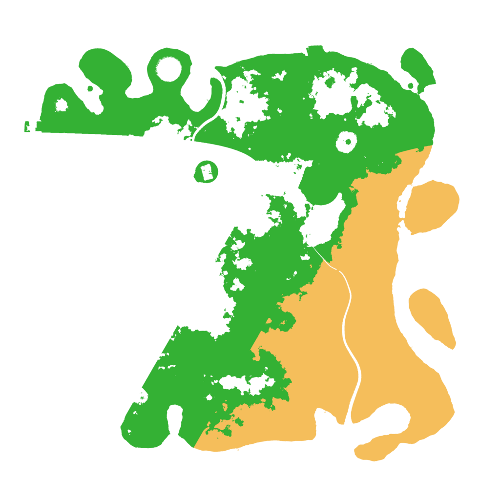 Biome Rust Map: Procedural Map, Size: 3550, Seed: 174388