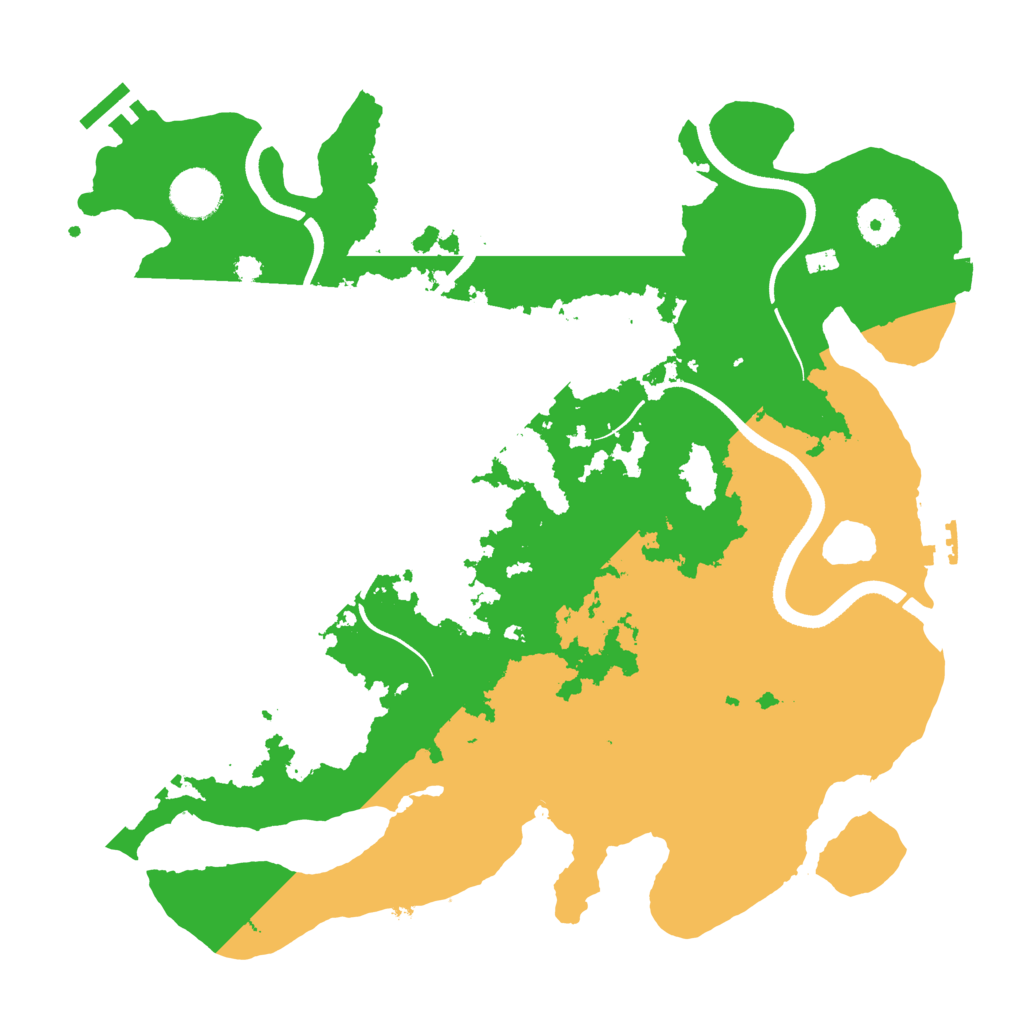 Biome Rust Map: Procedural Map, Size: 3550, Seed: 803037