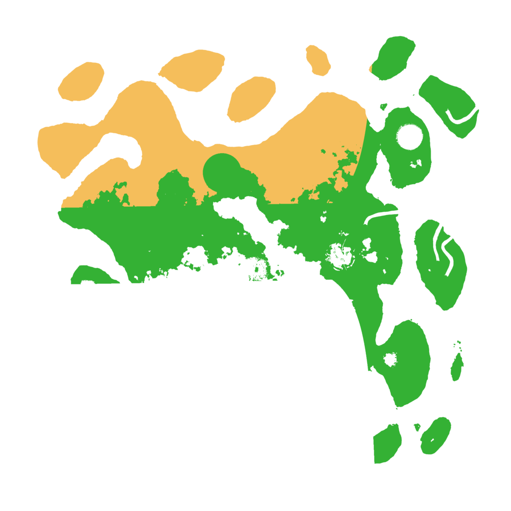 Biome Rust Map: Procedural Map, Size: 3500, Seed: 5989459