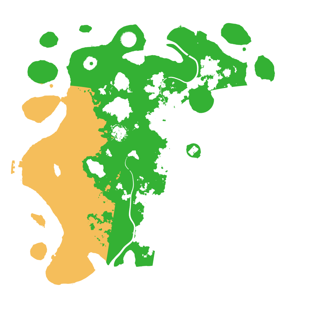Biome Rust Map: Procedural Map, Size: 3500, Seed: 4571