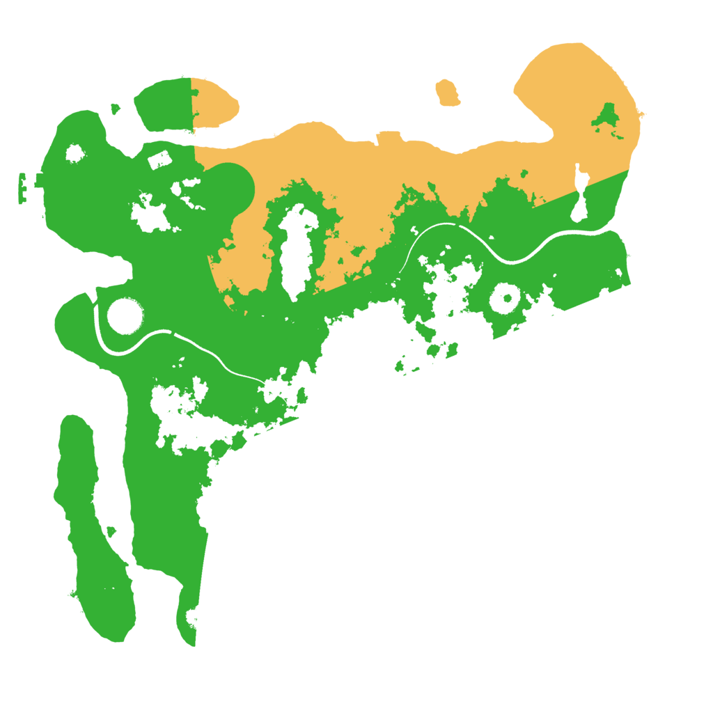 Biome Rust Map: Procedural Map, Size: 3500, Seed: 422841