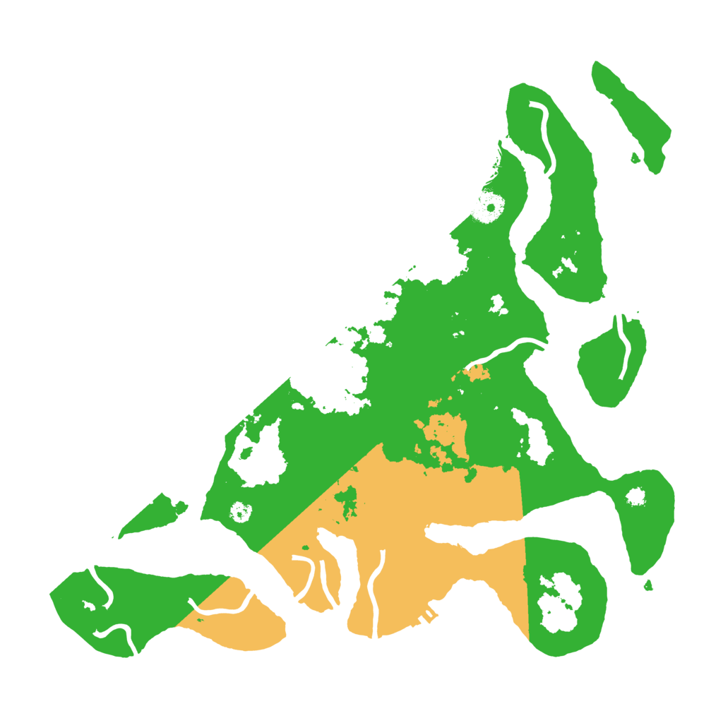 Biome Rust Map: Procedural Map, Size: 3500, Seed: 456541337