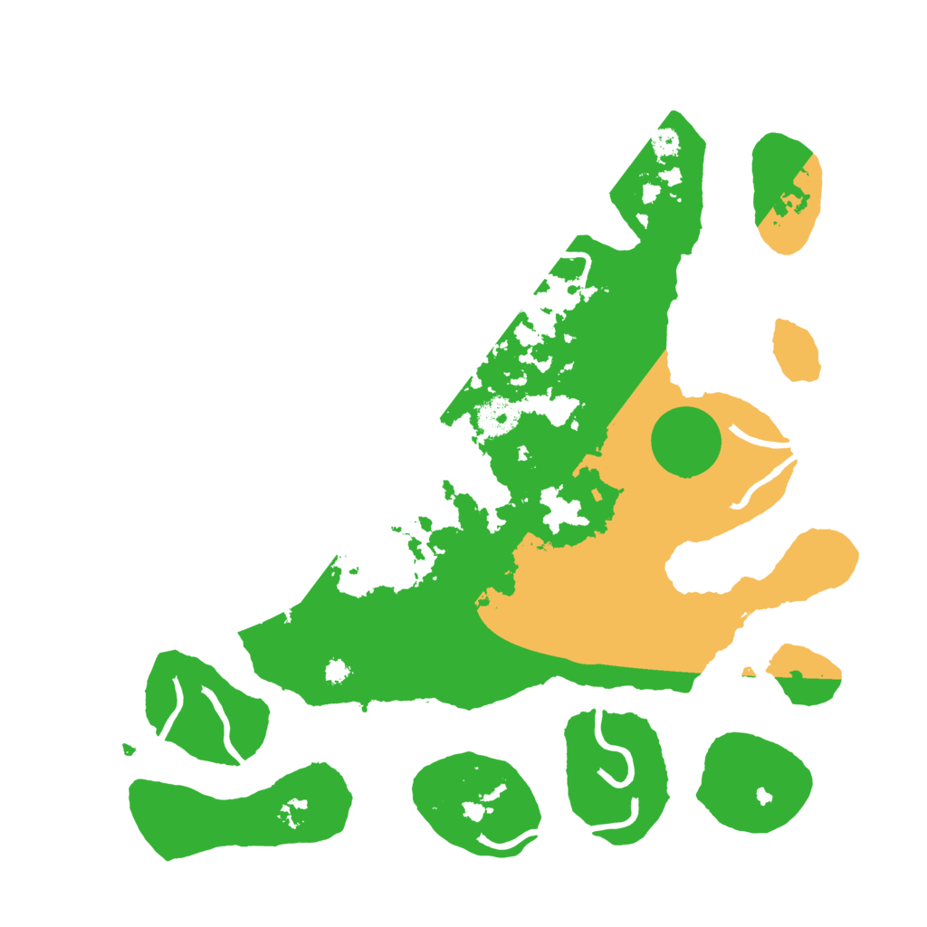 Biome Rust Map: Procedural Map, Size: 3500, Seed: 527385