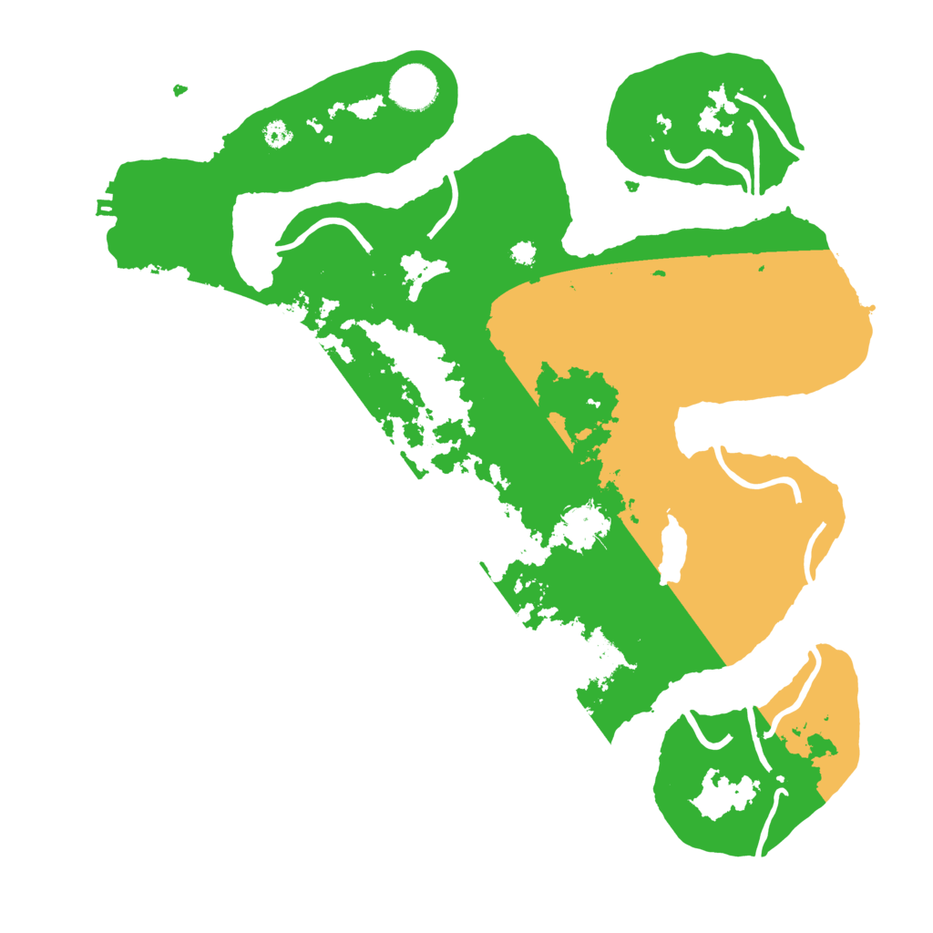 Biome Rust Map: Procedural Map, Size: 3500, Seed: 3746579