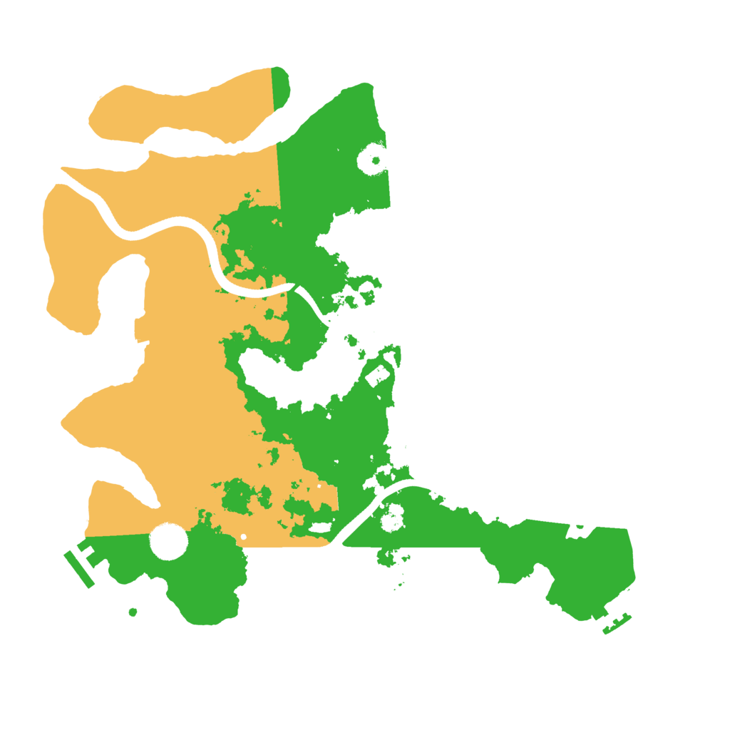 Biome Rust Map: Procedural Map, Size: 3500, Seed: 6461867