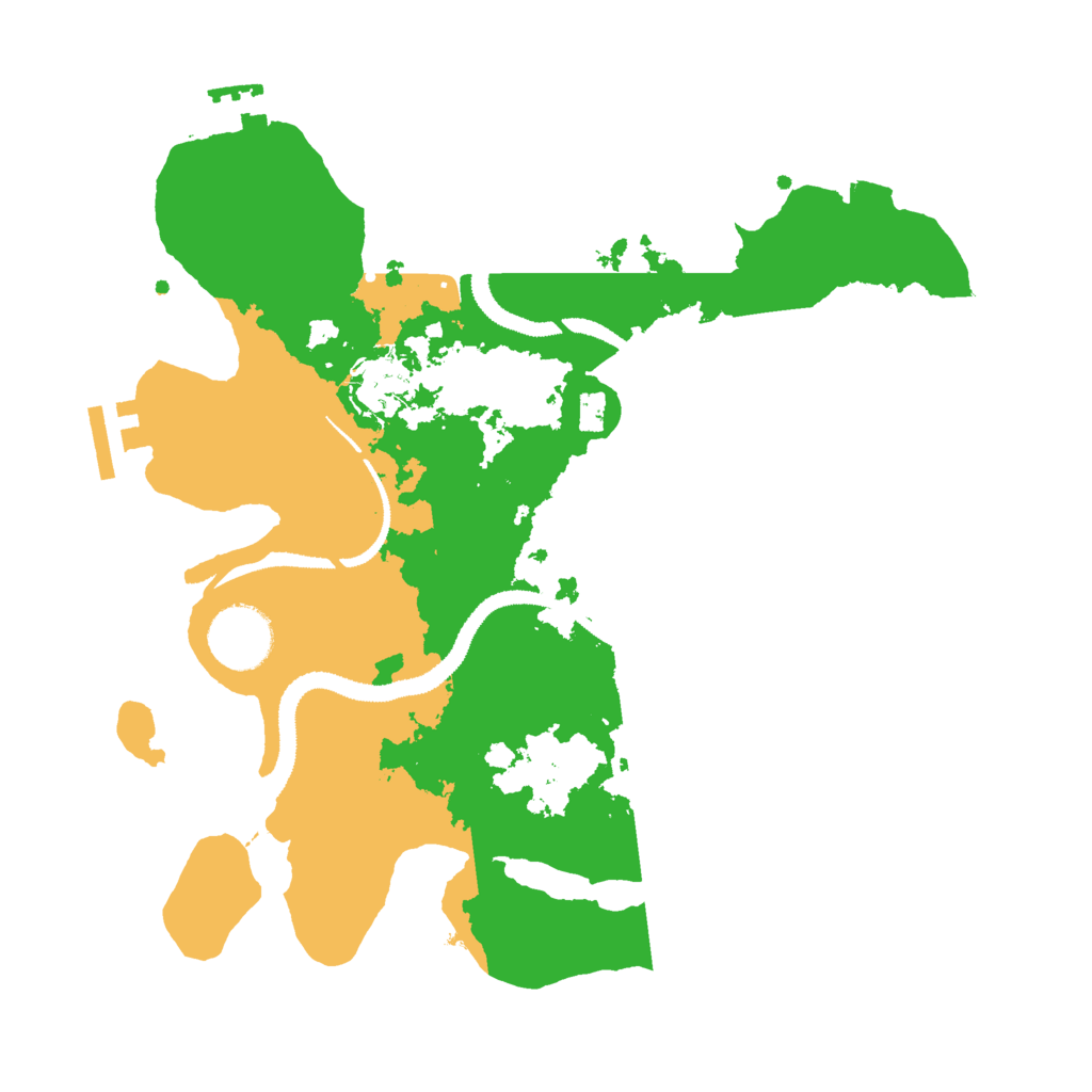 Biome Rust Map: Procedural Map, Size: 3000, Seed: 67616