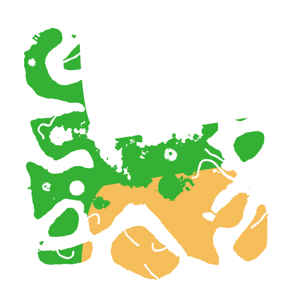 Biome Rust Map: Procedural Map, Size: 3500, Seed: 3976436