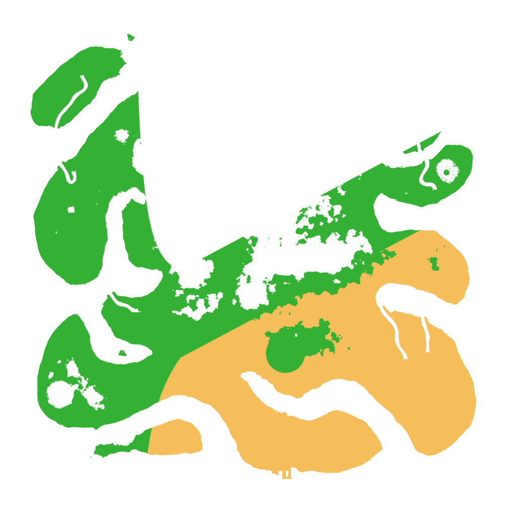 Biome Rust Map: Procedural Map, Size: 3500, Seed: 2463491