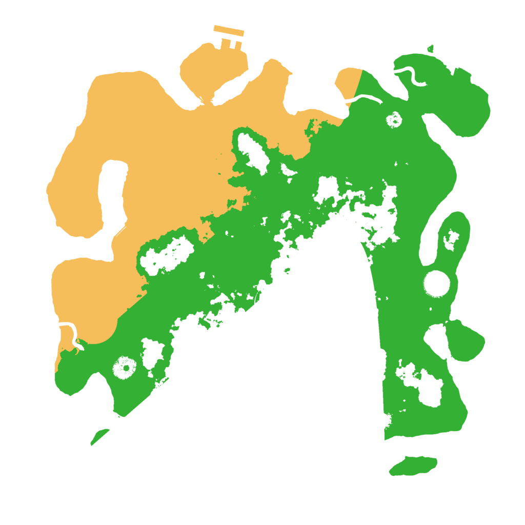 Biome Rust Map: Procedural Map, Size: 3500, Seed: 577054