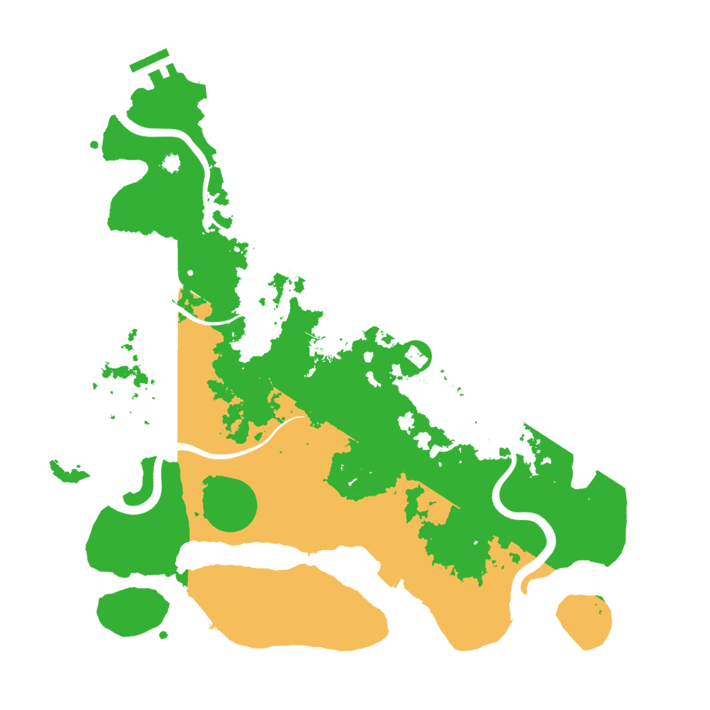 Biome Rust Map: Procedural Map, Size: 3500, Seed: 5324323
