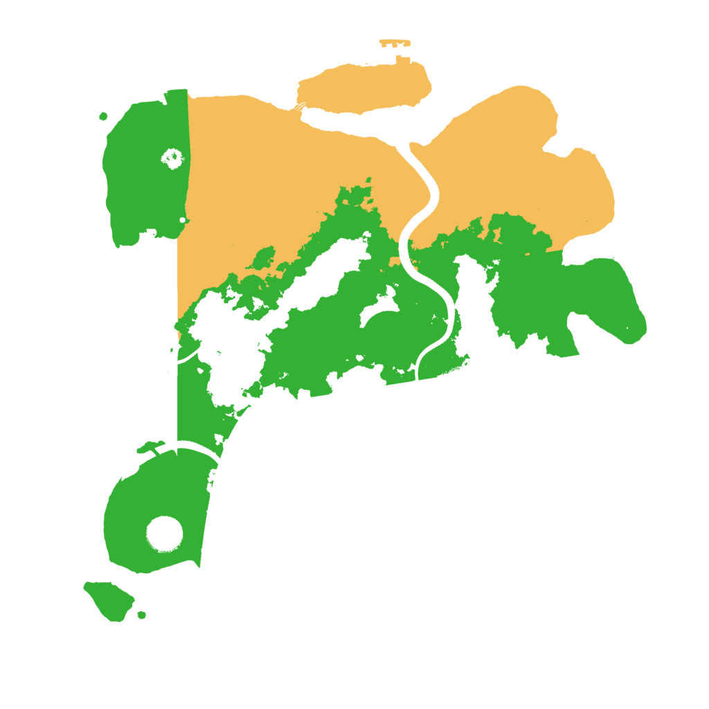 Biome Rust Map: Procedural Map, Size: 3500, Seed: 850002