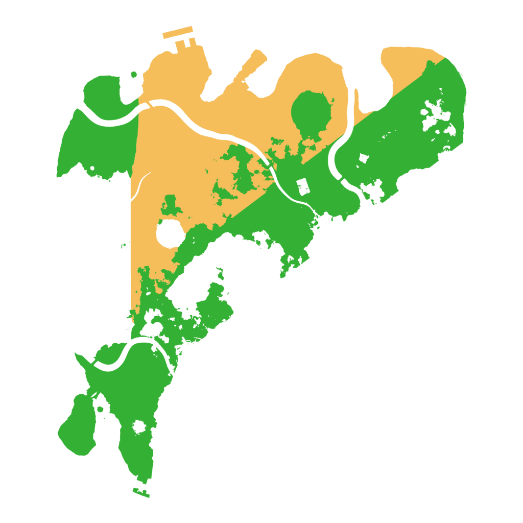 Biome Rust Map: Procedural Map, Size: 3500, Seed: 3286566