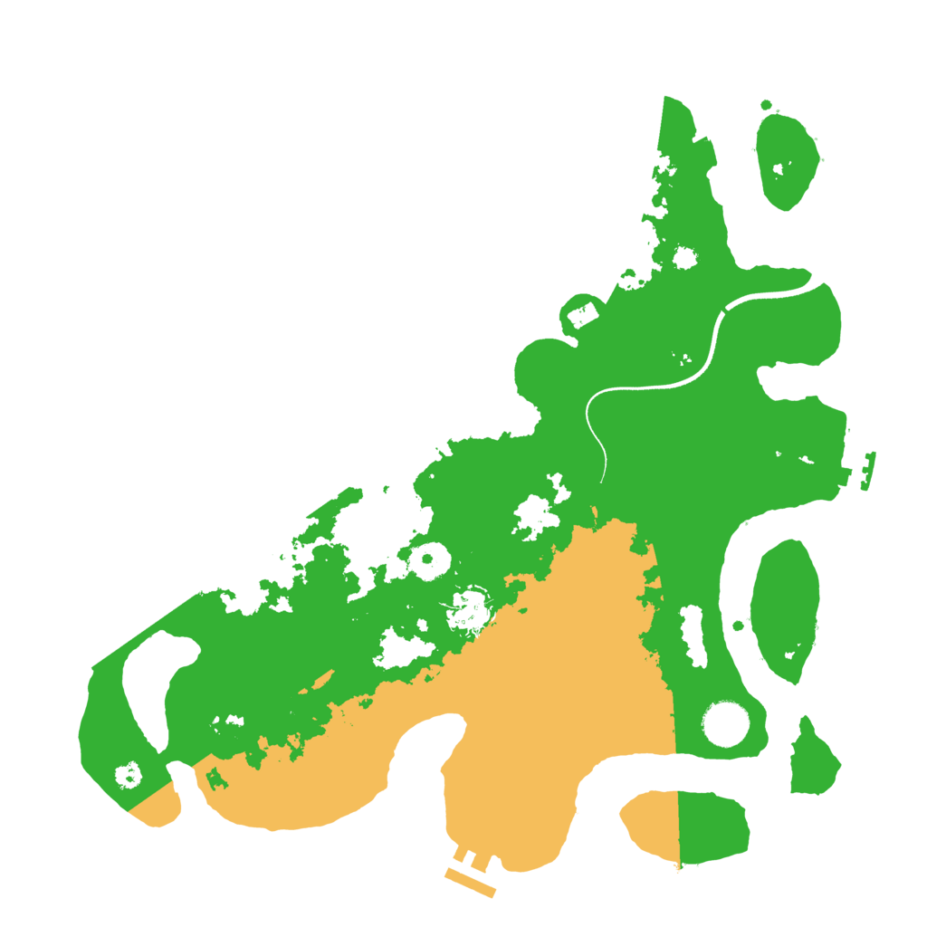 Biome Rust Map: Procedural Map, Size: 3550, Seed: 420352