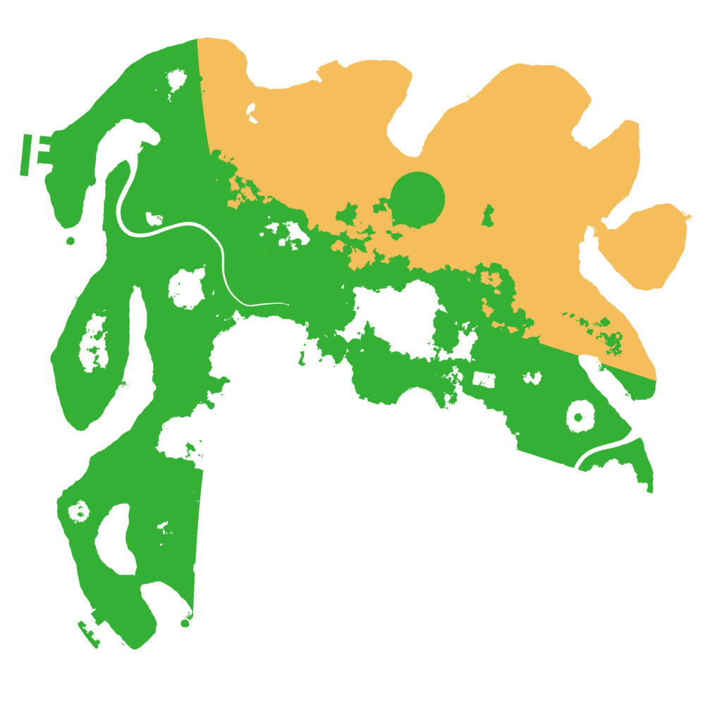 Biome Rust Map: Procedural Map, Size: 3500, Seed: 3858752