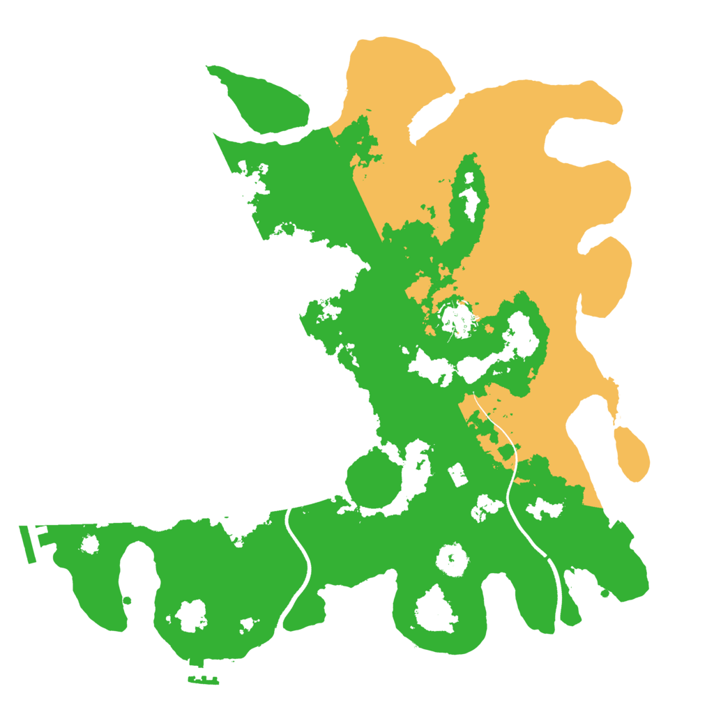 Biome Rust Map: Procedural Map, Size: 3500, Seed: 1598835