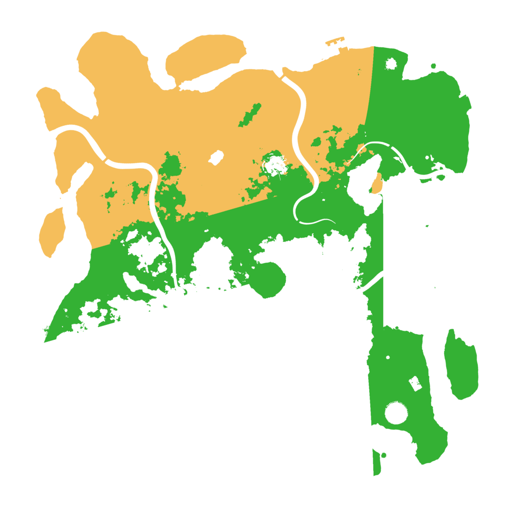 Biome Rust Map: Procedural Map, Size: 4000, Seed: 580495