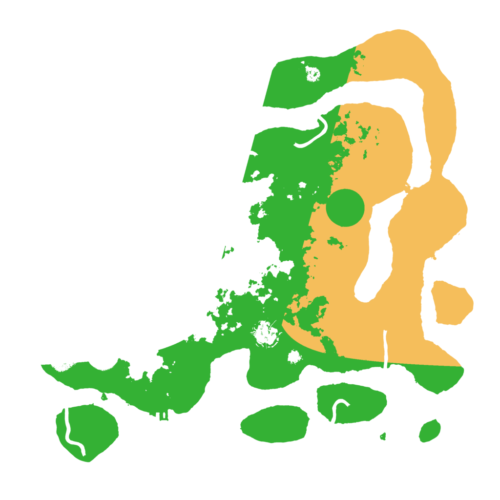 Biome Rust Map: Procedural Map, Size: 3500, Seed: 21913