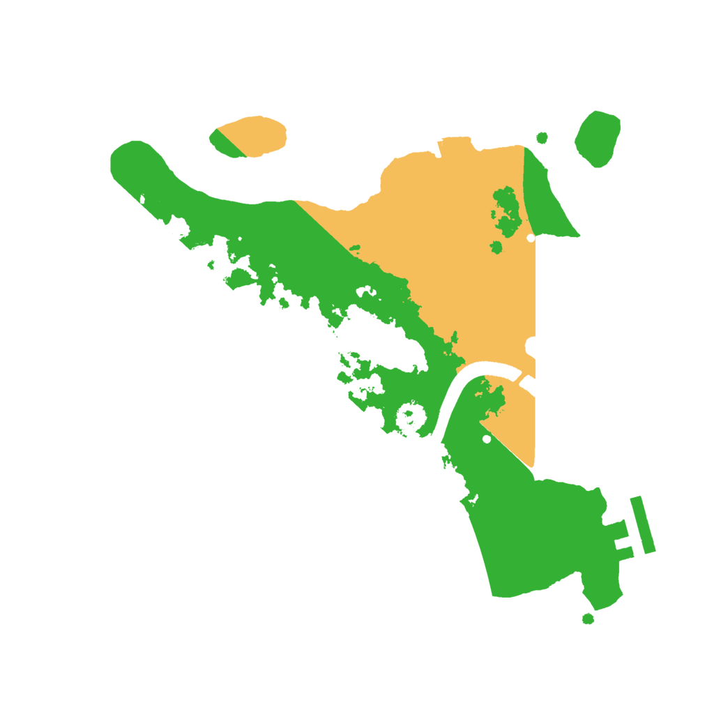 Biome Rust Map: Procedural Map, Size: 2500, Seed: 543724747