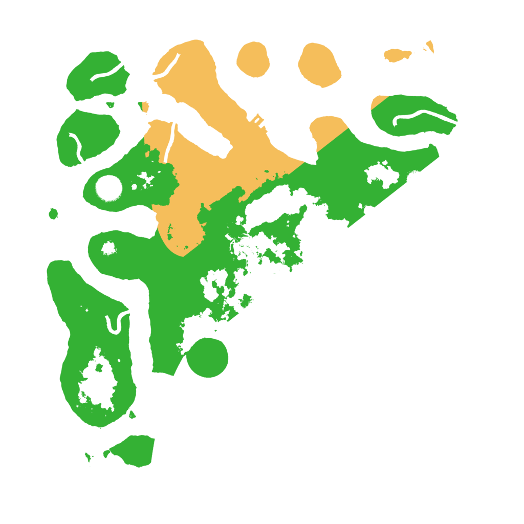 Biome Rust Map: Procedural Map, Size: 3500, Seed: 1305855