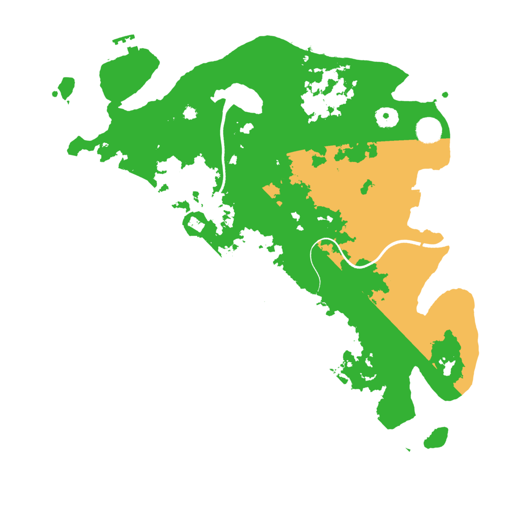 Biome Rust Map: Procedural Map, Size: 3500, Seed: 5566775
