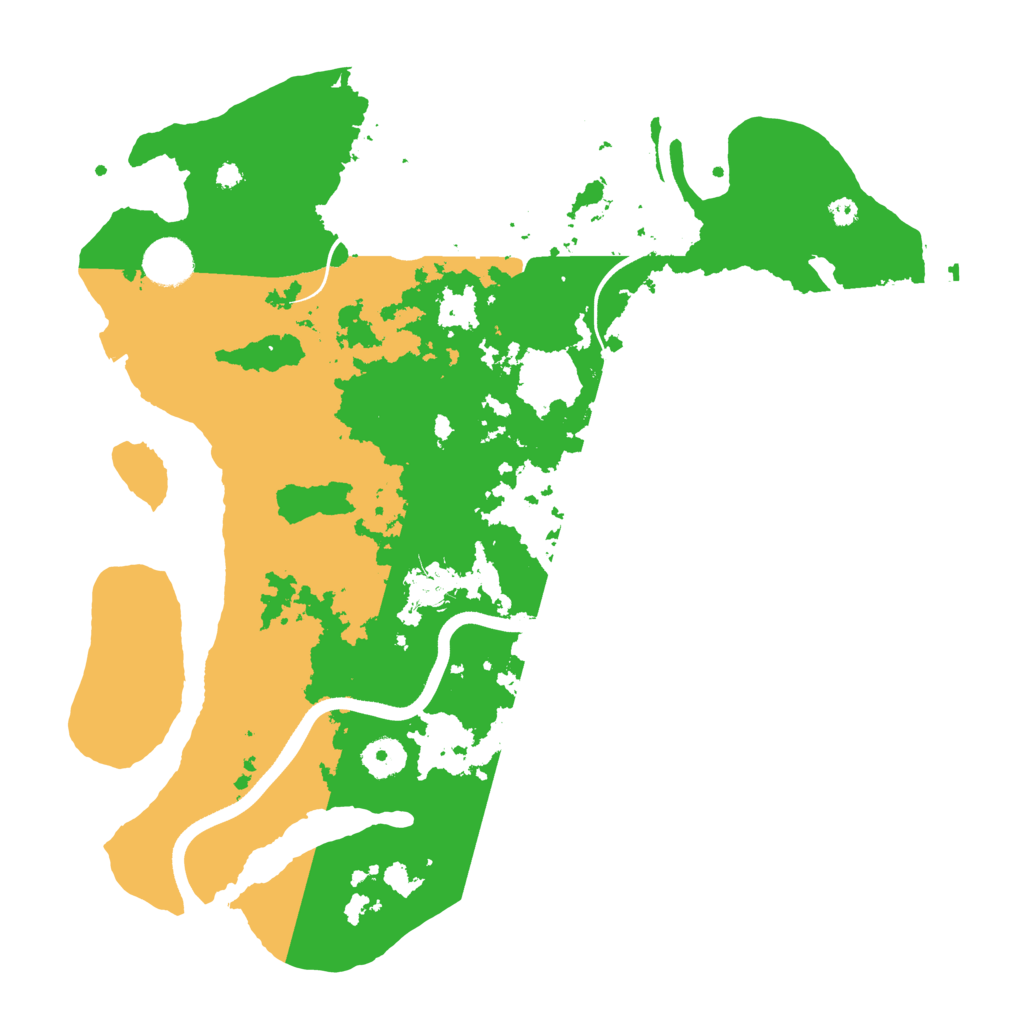 Biome Rust Map: Procedural Map, Size: 3700, Seed: 482868624