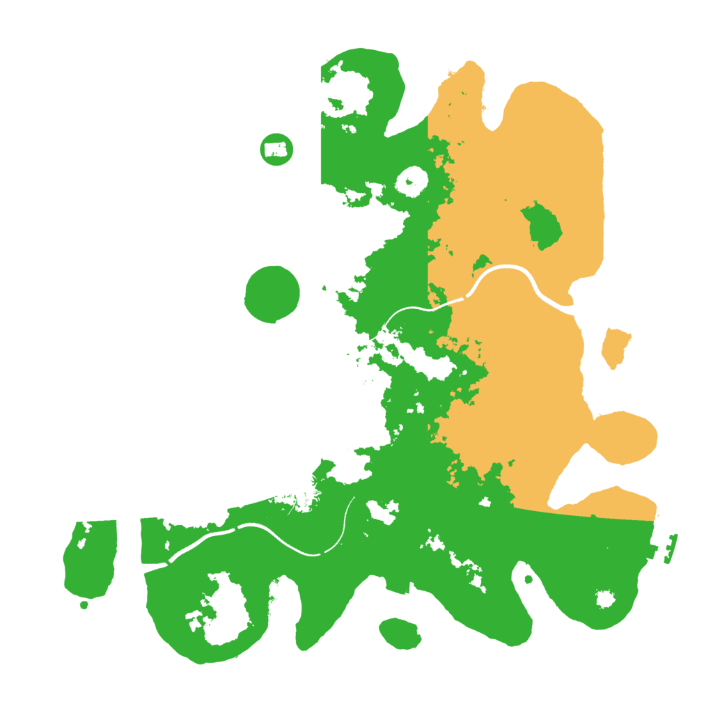 Biome Rust Map: Procedural Map, Size: 3500, Seed: 1095837