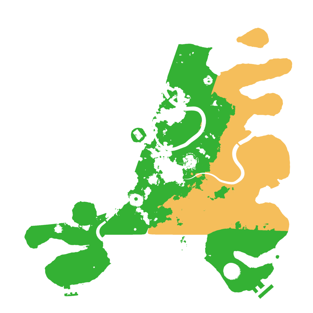 Biome Rust Map: Procedural Map, Size: 3500, Seed: 3318183