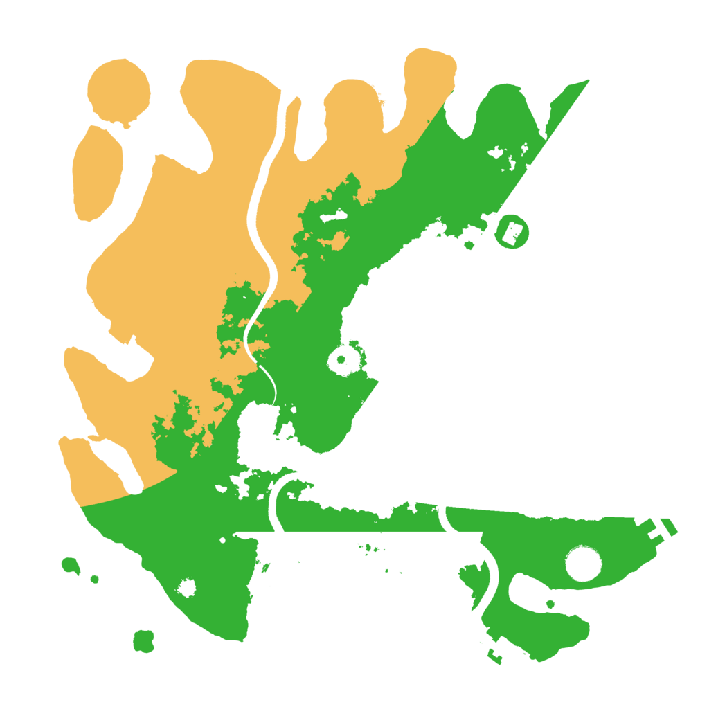 Biome Rust Map: Procedural Map, Size: 3500, Seed: 5973069