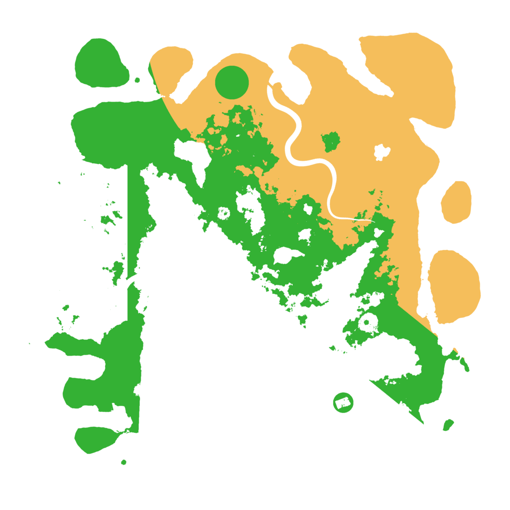 Biome Rust Map: Procedural Map, Size: 4000, Seed: 80001