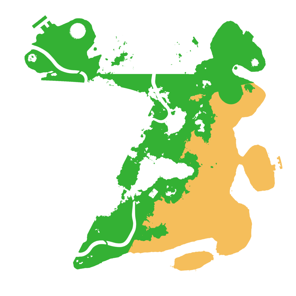 Biome Rust Map: Procedural Map, Size: 3500, Seed: 494172