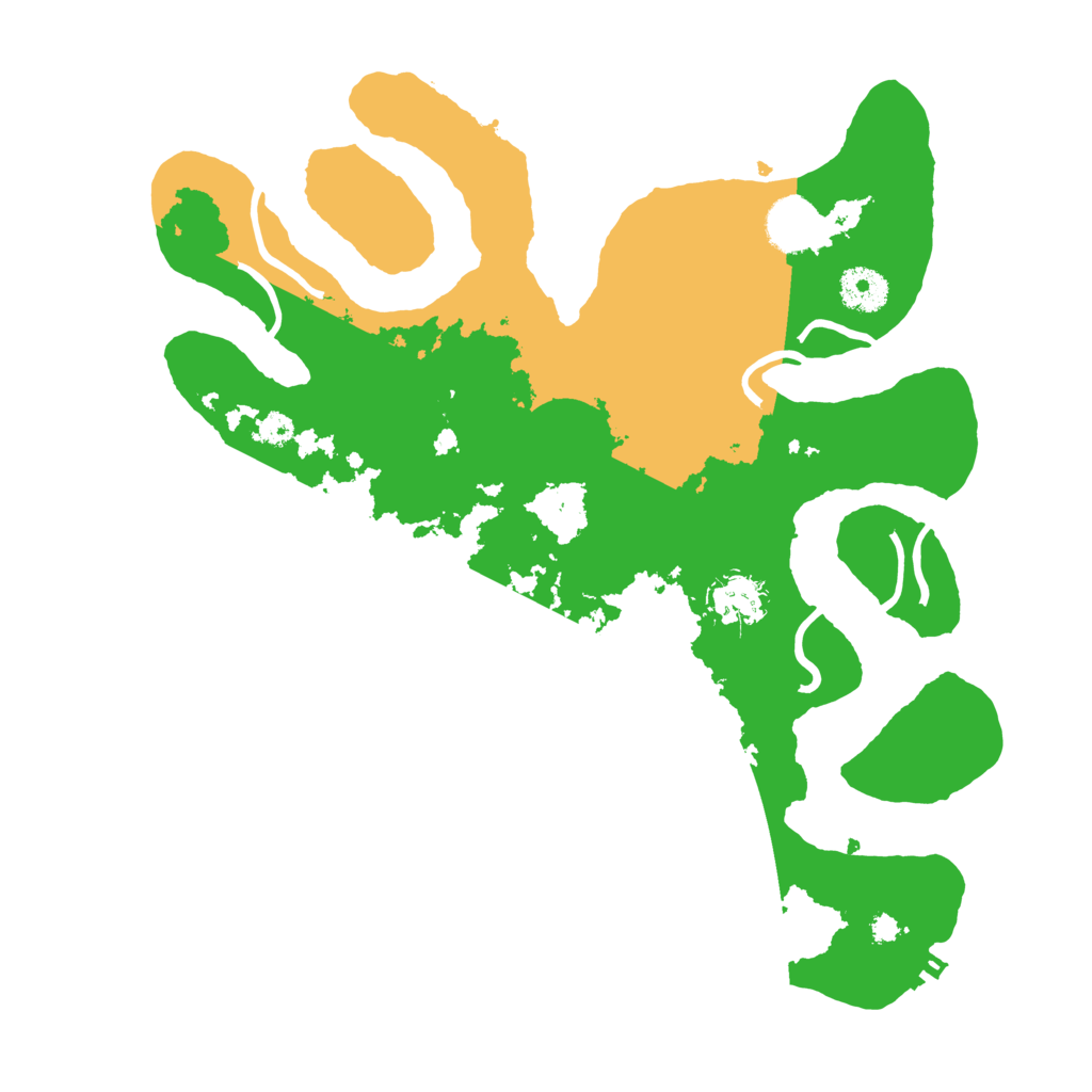 Biome Rust Map: Procedural Map, Size: 3500, Seed: 4273584