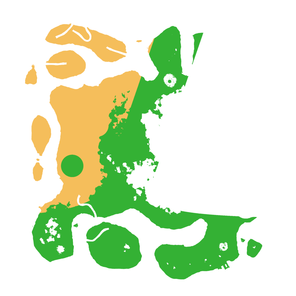 Biome Rust Map: Procedural Map, Size: 3500, Seed: 1182477