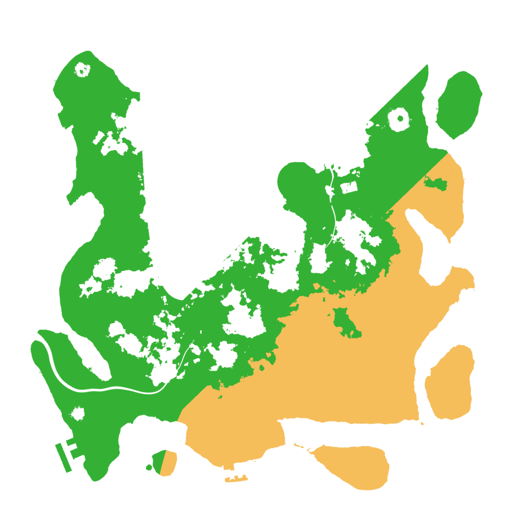 Biome Rust Map: Procedural Map, Size: 3500, Seed: 6319252