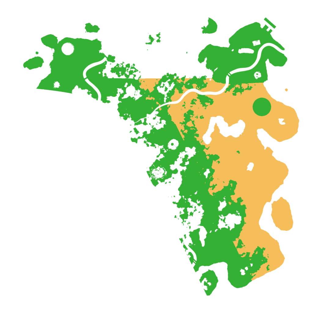 Biome Rust Map: Procedural Map, Size: 4500, Seed: 2186114
