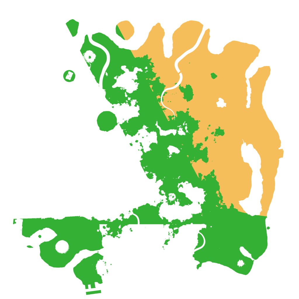 Biome Rust Map: Procedural Map, Size: 4000, Seed: 611076