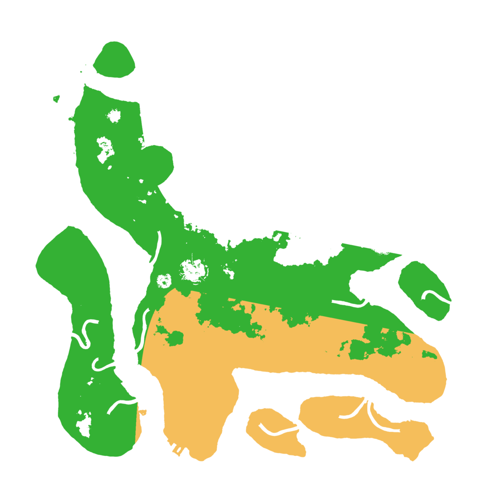 Biome Rust Map: Procedural Map, Size: 3500, Seed: 1039319