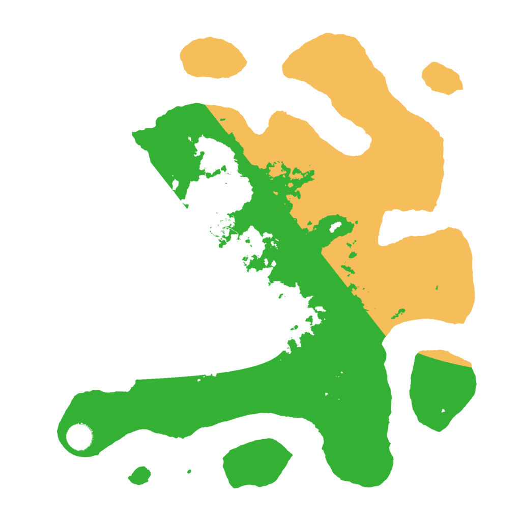 Biome Rust Map: Barren, Size: 3500, Seed: 6233803