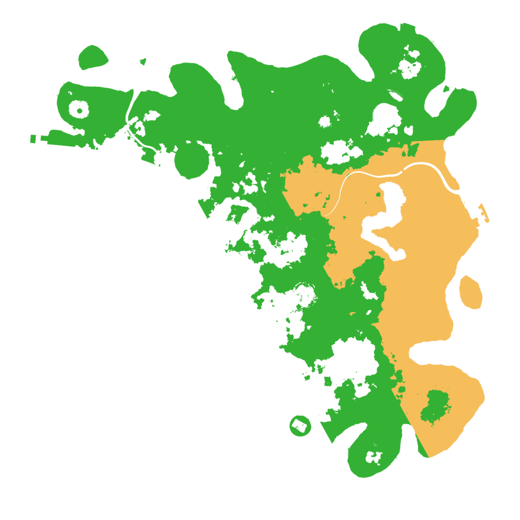 Biome Rust Map: Procedural Map, Size: 4000, Seed: 990021