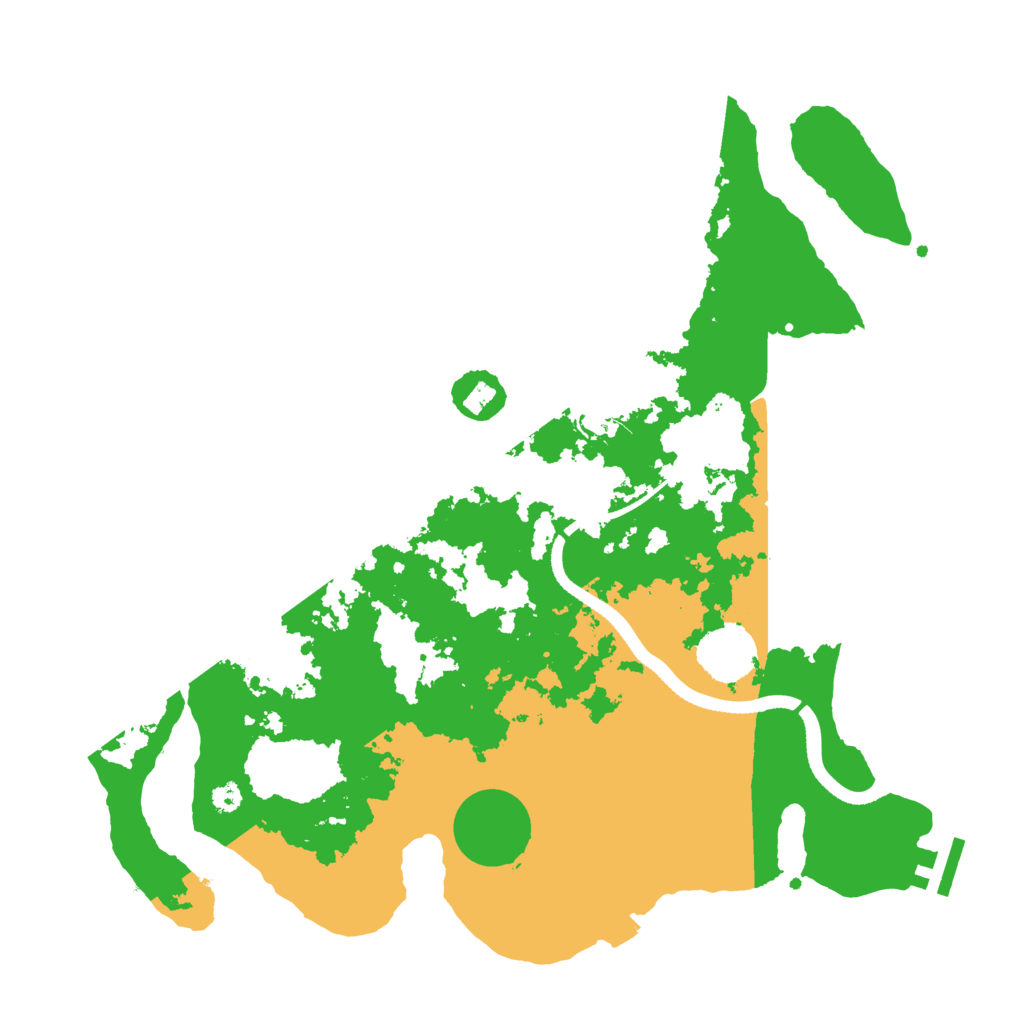 Biome Rust Map: Procedural Map, Size: 3500, Seed: 4579766
