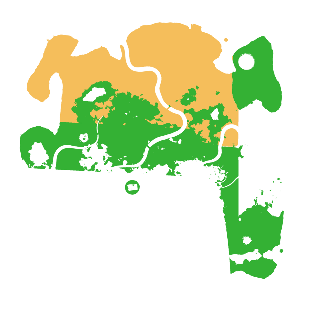 Biome Rust Map: Procedural Map, Size: 3500, Seed: 4665412