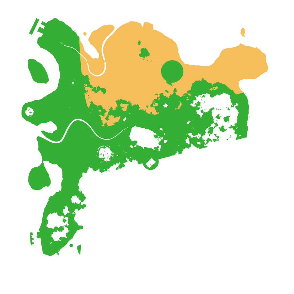 Biome Rust Map: Procedural Map, Size: 3500, Seed: 3432146