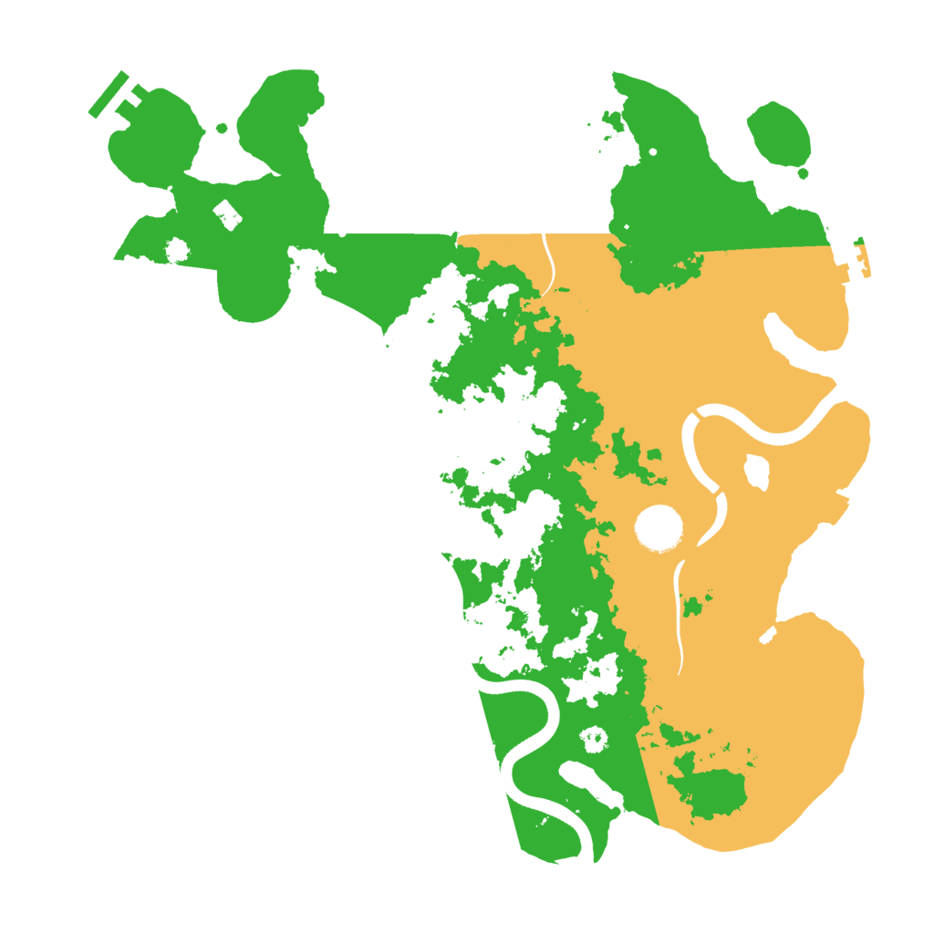 Biome Rust Map: Procedural Map, Size: 3500, Seed: 2466026