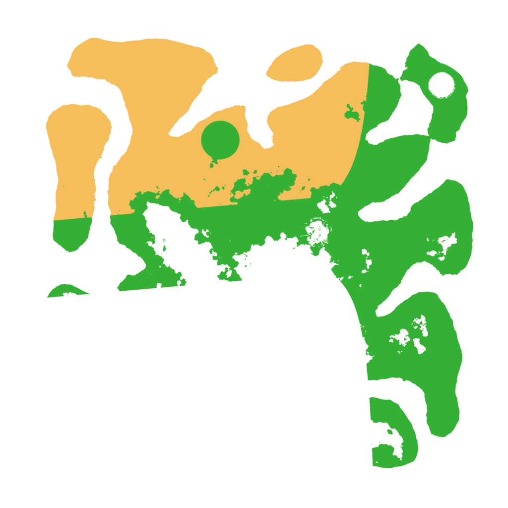 Biome Rust Map: Barren, Size: 3500, Seed: 4044745